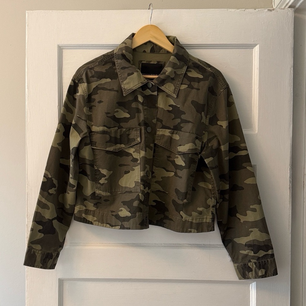 Banana Republic Custom Camo Cropped Jacket